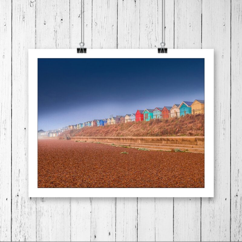 Felixstowe Beach Huts At Dawn